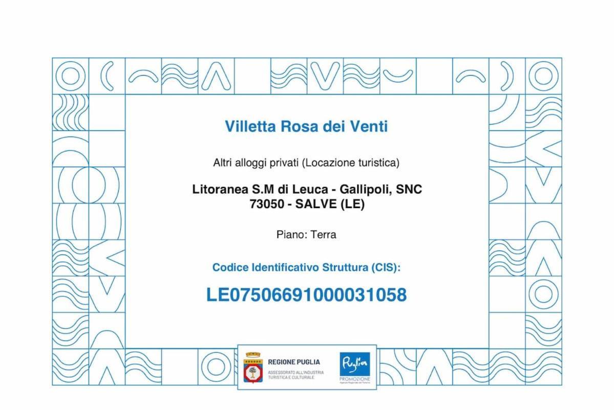 Villetta Rosa Dei Venti A Torre Pali Exterior foto